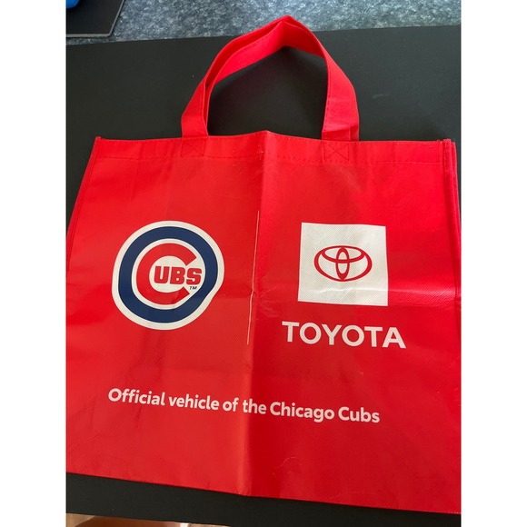 Toyota Handbags - Chicago Cubs Toyota Red Reusable Tote Bag MLB Promotional Grocery Shopping Bag